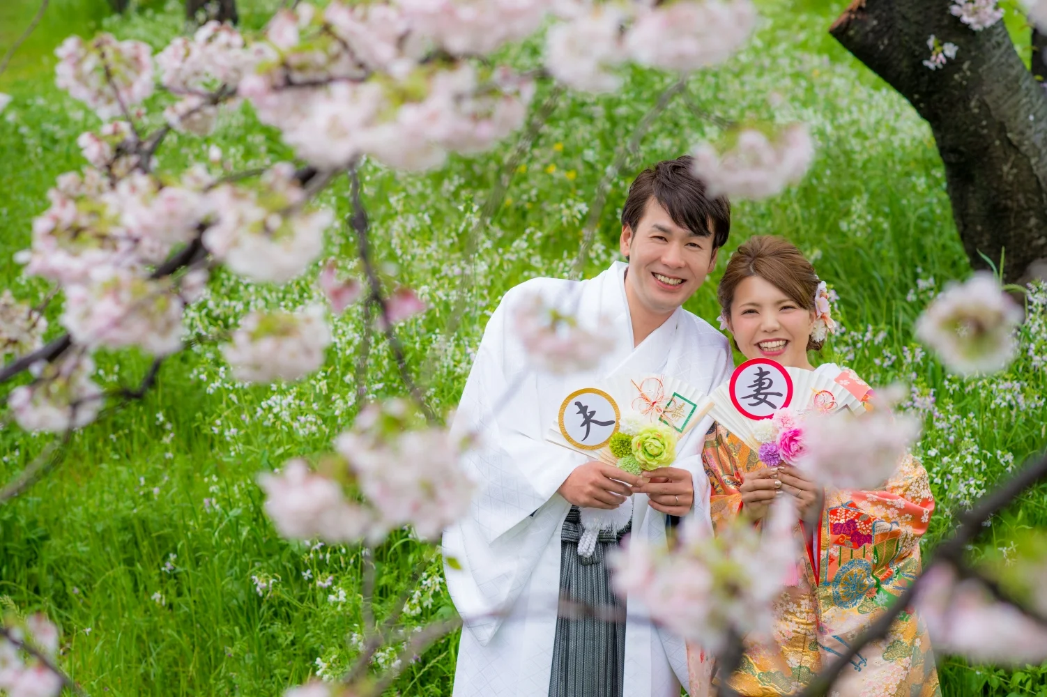 桜満開のロケ撮影